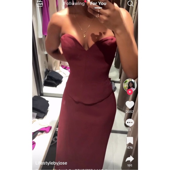 ZARA BLOGGERS FAVORITE SWEETHEART NECKLINE BUSTIER - Picture 11 of 17